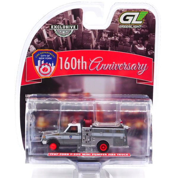 Raw Chase 1987 Ford F-350 Mini Pumper Fire Truck FDNY Hobby Exclusive 1:64 Diecast