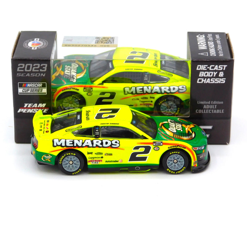 Austin Cindric 2023 Quaker State Diecast Chassis 1:64 Nascar Diecast