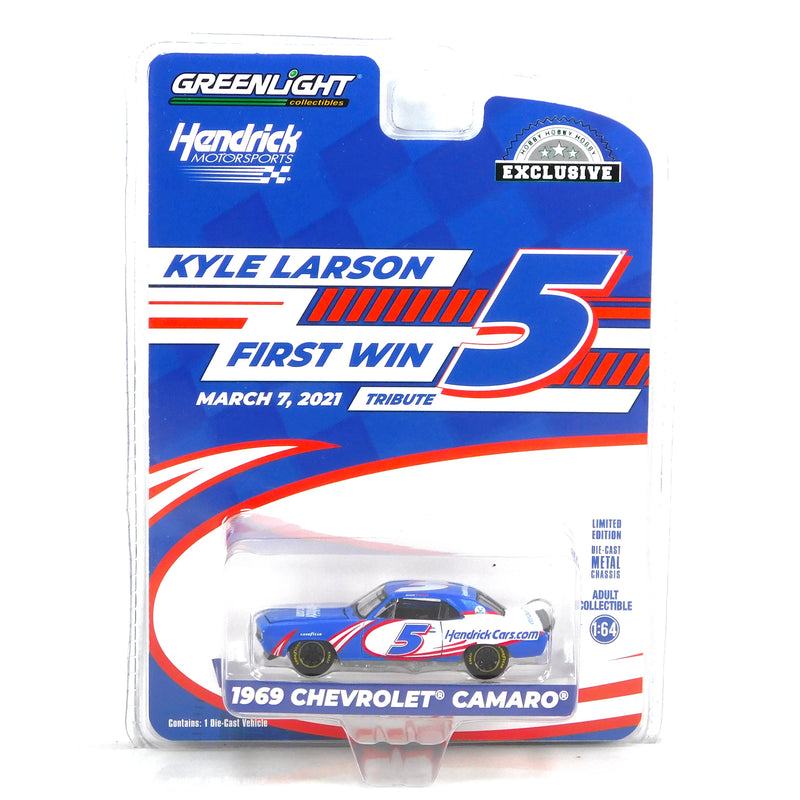 Hobby Exclusive 1969 Chevrolet Camaro 5 Car Lot Kyle Larson, Alex Bowman, Chase Elliott, Jimmie Johnson, and William Byron 1:64 Diecast