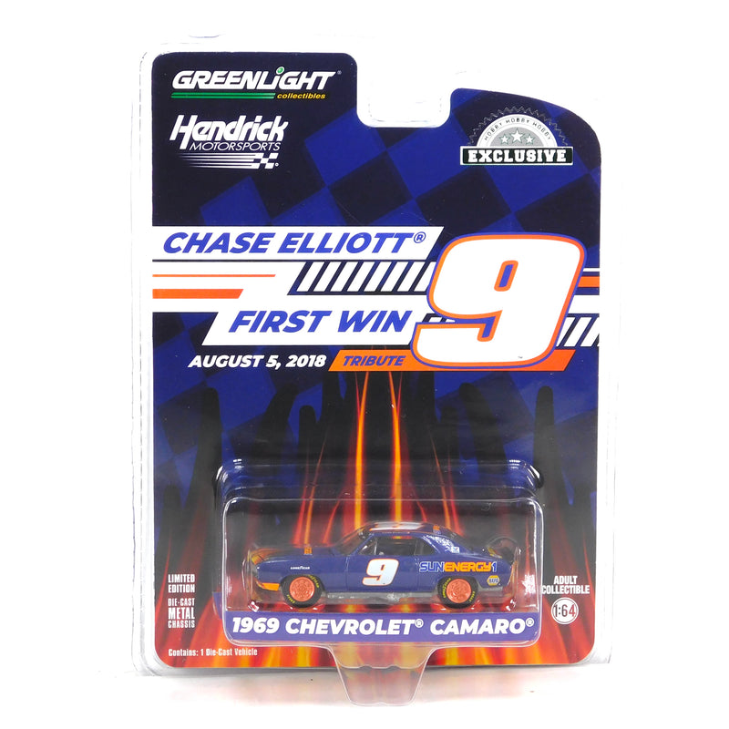 Hobby Exclusive 1969 Chevrolet Camaro 5 Car Lot Kyle Larson, Alex Bowman, Chase Elliott, Jimmie Johnson, and William Byron 1:64 Diecast