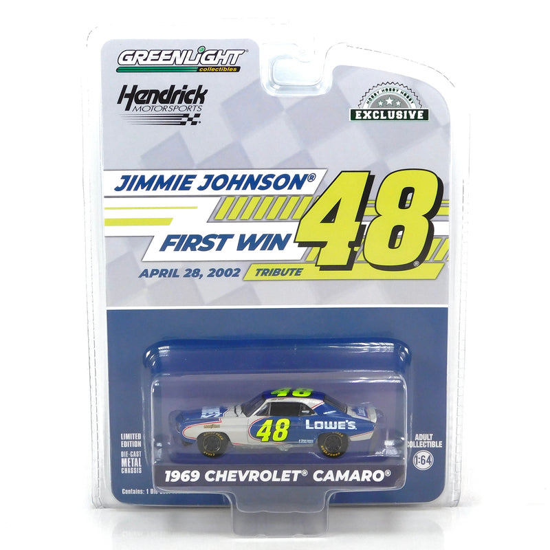 Hobby Exclusive 1969 Chevrolet Camaro 5 Car Lot Kyle Larson, Alex Bowman, Chase Elliott, Jimmie Johnson, and William Byron 1:64 Diecast
