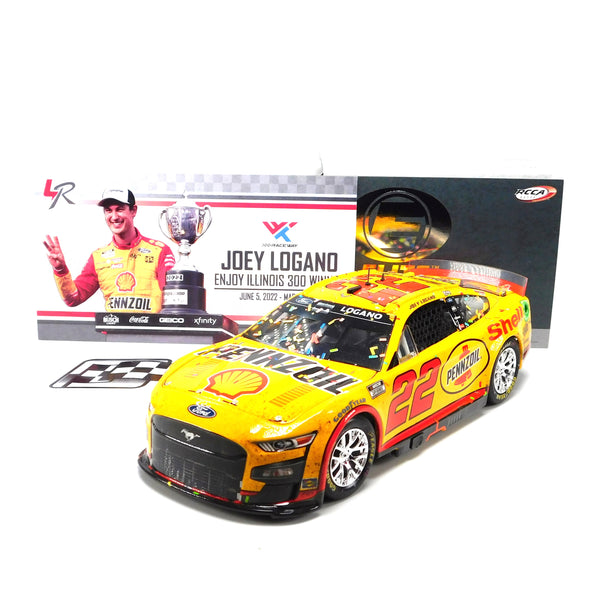 Joey Logano 2022 Shell-Pennzoil Gateway Win Elite 1:24 Nascar Diecast