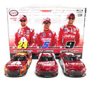 William Byron Kyle Larson Chase Elliott Martinsville 1-2-3 Finish 1:24 Diecast 3 Car Set