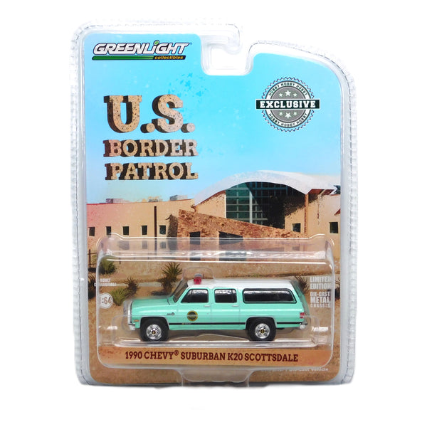 Hobby Exclusive 1990 Chevrolet Suburban K20 Scottsdale U.S. Border Patrol 1:64 Diecast