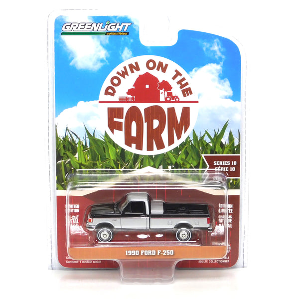 Down on the Farm 48100E 1990 Ford F-250 with Tool Box 1:64 Diecast