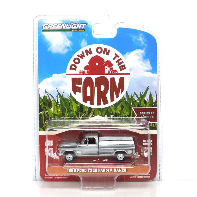 Raw Finish Down on the Farm 48100C 1969 Ford F-250 1:64 Diecast