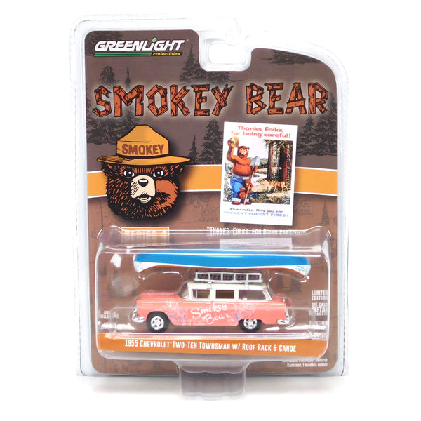 Smokey Bear 38070A 1955 Chevrolet Two-Ten Townsman 1:64 Diecast