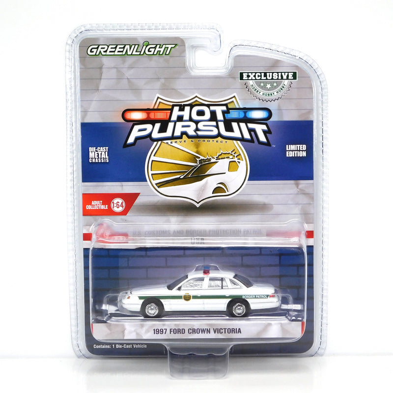 Hot Pursuit Special Edition U.S. Border Patrol 43035C 1997 Ford Crown Victoria 1:64 Diecast