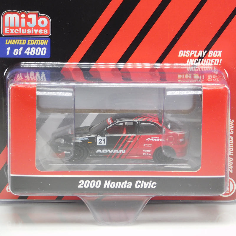 2000 Honda Civic Advan Yokohama Johnny Lightning MiJo Exclusive 1:64 Scale