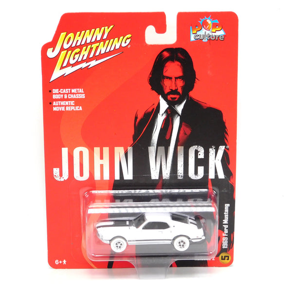 Chase 1969 Ford Mustang John Wick Johnny Lightning Pop Culture 1:64 Scale