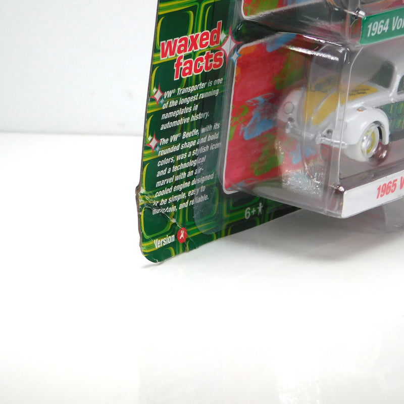 *Read* Chase 1964 Volkswagen Type 2 & 1965 Beetle Turtle Wax Red/Green Johnny Lightning Twin Pack 1:64 Scale 2024 Release 1