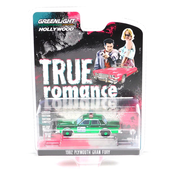 Green Machine 1982 Plymouth Gran Fury True Romance 1:64 Diecast Hollywood