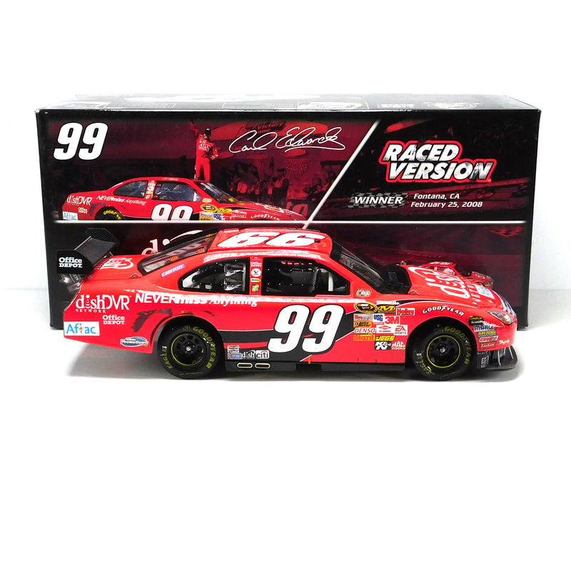 *Pre-Owned* Carl Edwards 2008 Dish Network California Win 1:24 Nascar Diecast