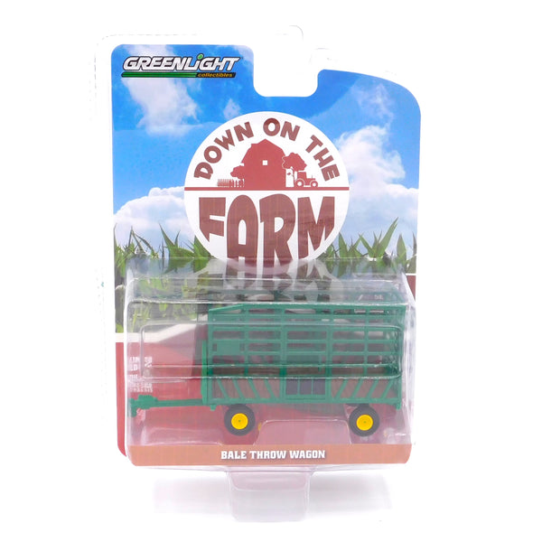 Down on the Farm 48060-F Bale Throw Wagon 1:64 Diecast