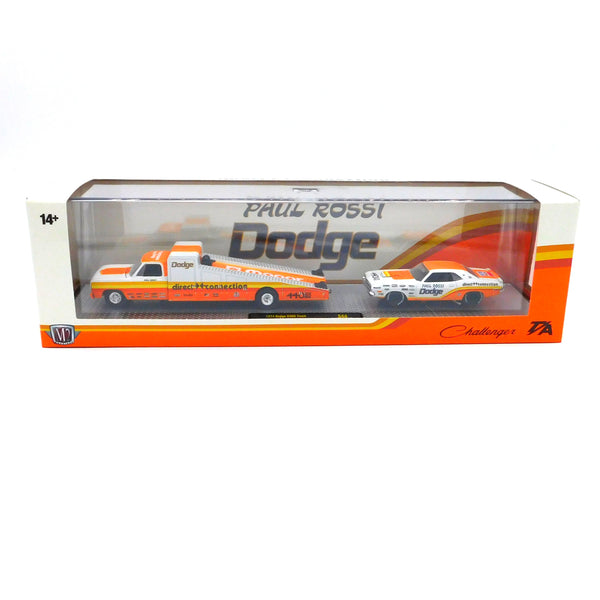 1974 Dodge D300 & 1970 Challenger M2 Machines 1:64 Scale Auto Haulers Release S44