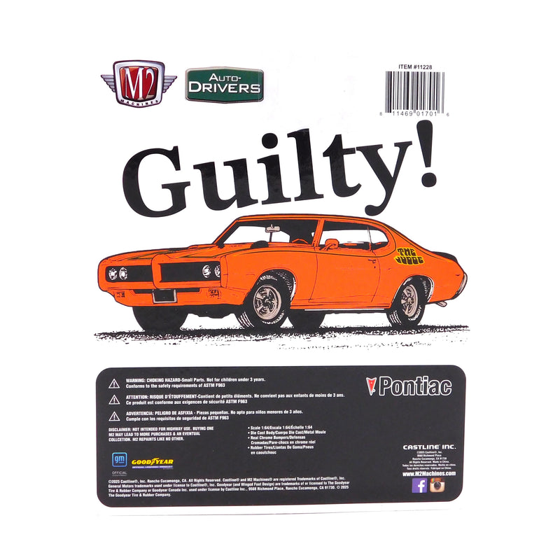 1969 Pontiac GTO Judge M2 Machines 1:64 Diecast Auto Drivers Release 127