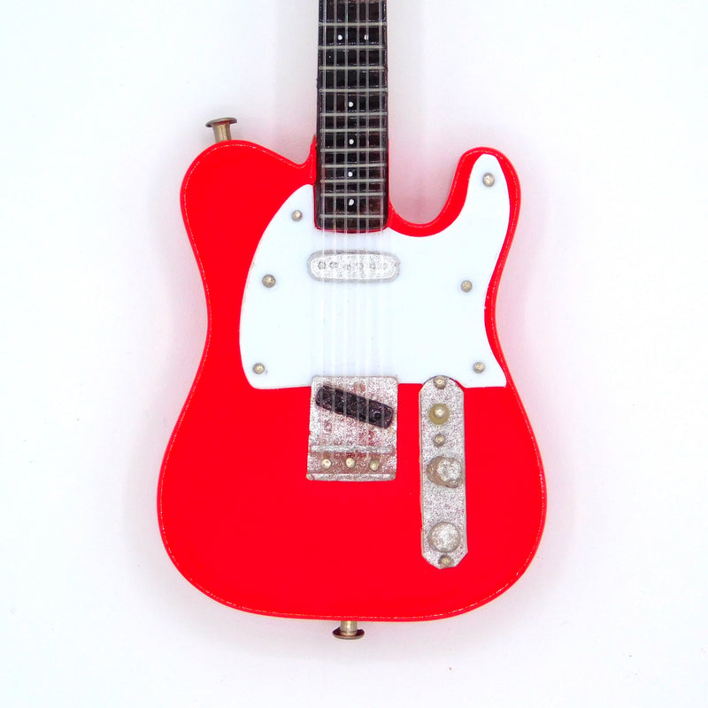 Axe Heaven Fender Telecaster Red Holiday Ornament Miniature Guitar Replica