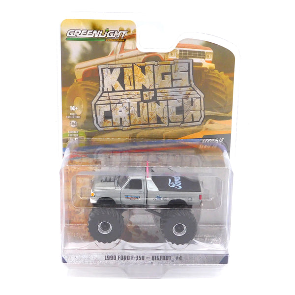 Raw Machine 1990 Ford F-350 Bigfoot #4 1:64 Diecast Kings of Crunch Series 16