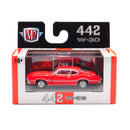 1970 Oldsmobile Cutlass 442 M2 Machines 1:64 Scale Detroit Muscle Release 90