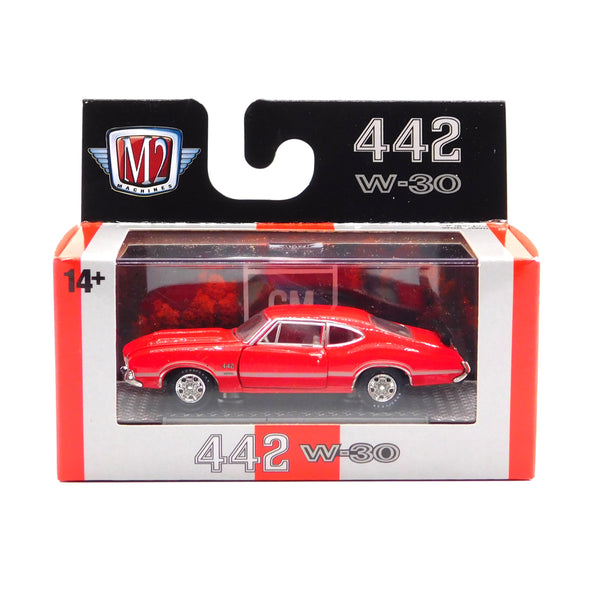 1970 Oldsmobile Cutlass 442 M2 Machines 1:64 Scale Detroit Muscle Release 90