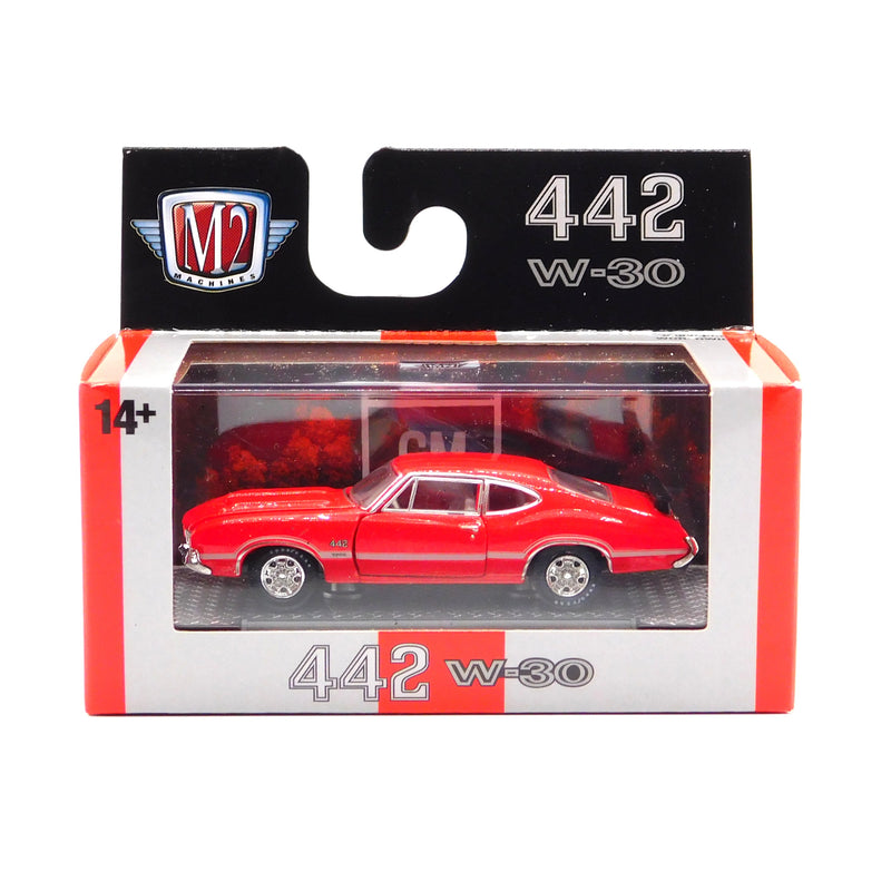 1970 Oldsmobile Cutlass 442 M2 Machines 1:64 Scale Detroit Muscle Release 90