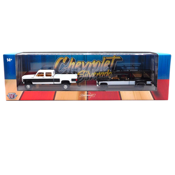 1975 Chevrolet Silverado 30 & 1973 Silverado 30 M2 Machines 1:64 Scale Auto Haulers Release 87