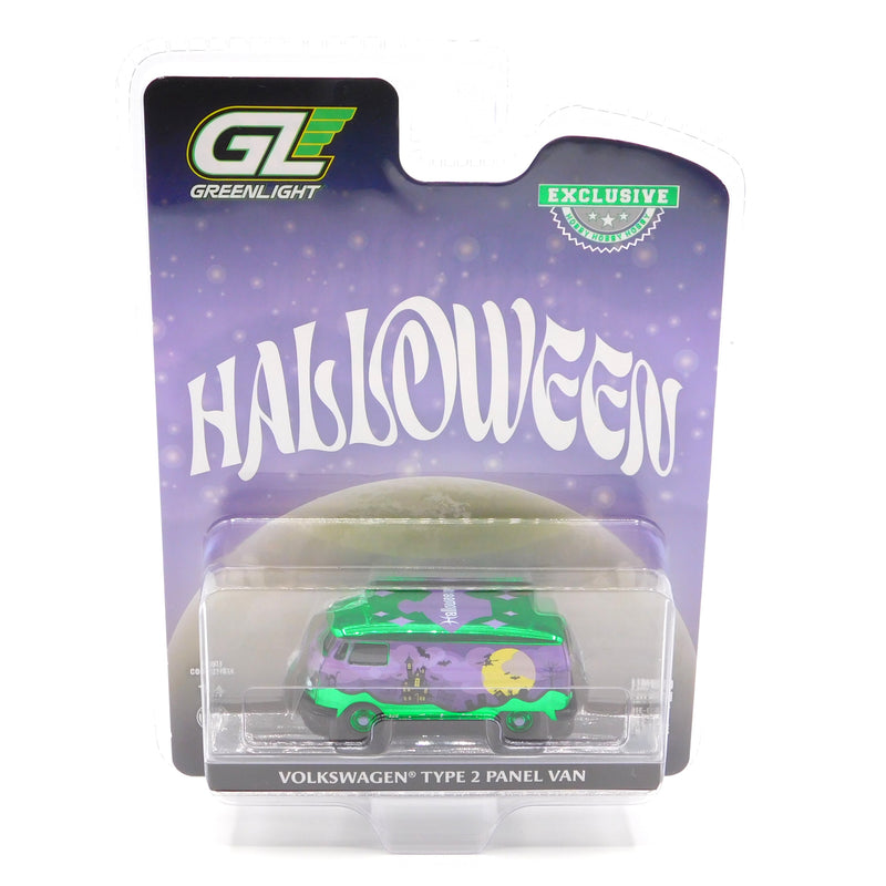 Green Machine Volkswagen Type 2 Panel Van Halloween 2025 1:64 Diecast Hobby Exclusive