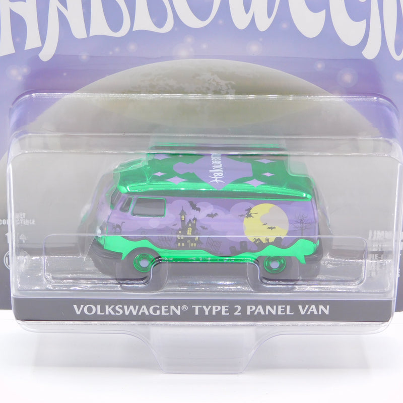 Green Machine Volkswagen Type 2 Panel Van Halloween 2025 1:64 Diecast Hobby Exclusive