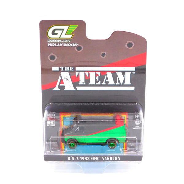 Green Machine Hollywood 44865F 1983 GMC Vandura Weathered Version The A-Team 1:64 Diecast