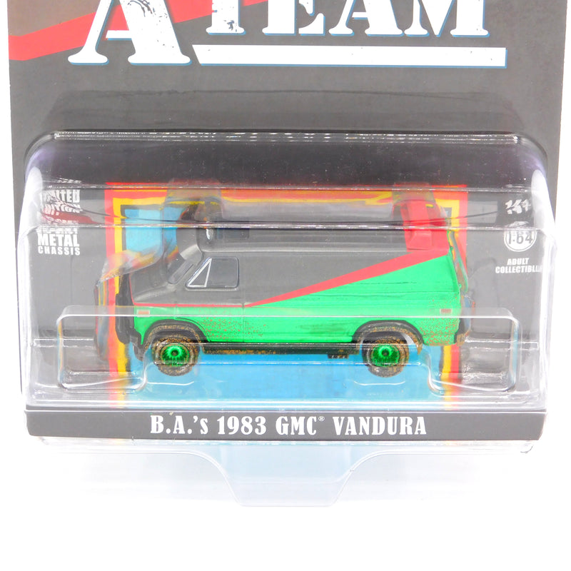 Green Machine Hollywood 44865F 1983 GMC Vandura Weathered Version The A-Team 1:64 Diecast