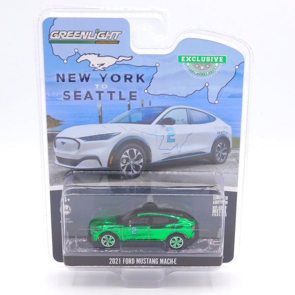 Green Machine 2021 Ford Mustang Mach-E Transcontinental Tour1:64 Diecast Hobby Exclusive