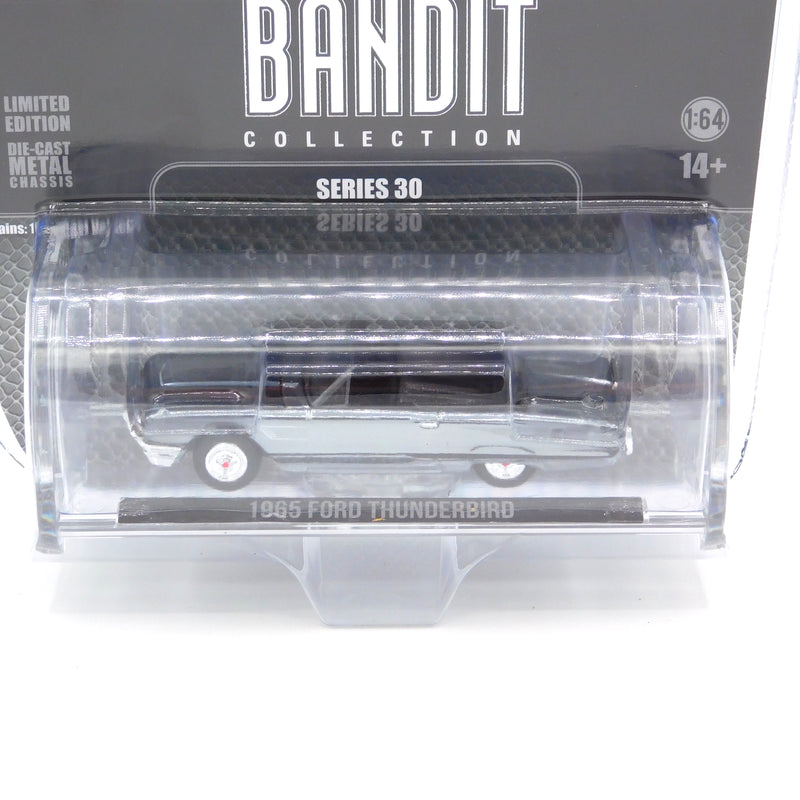 Chrome Machine 1965 Ford Thunderbird  1:64 Diecast Black Bandit Series 30