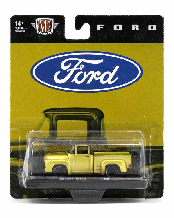 1956 Ford F-100 Truck M2 Machines 1:64 Diecast Auto Drivers Release 100