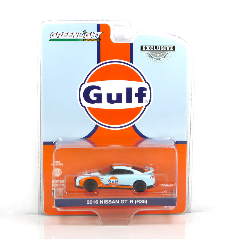 Hobby Exclusive 30477 2016 Nissan GT-R (R35) Gulf Oil 1:64 Diecast