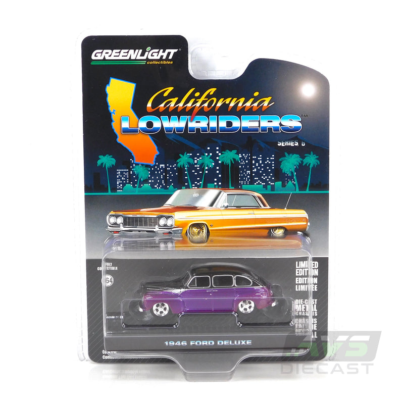 California Lowriders 63070A 1946 Ford Fordor Super Deluxe 1:64 Diecast