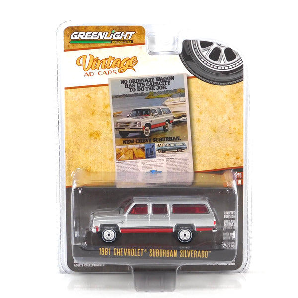 Vintage Ad Cars 39140F 1981 Chevrolet Suburban 1:64 Diecast