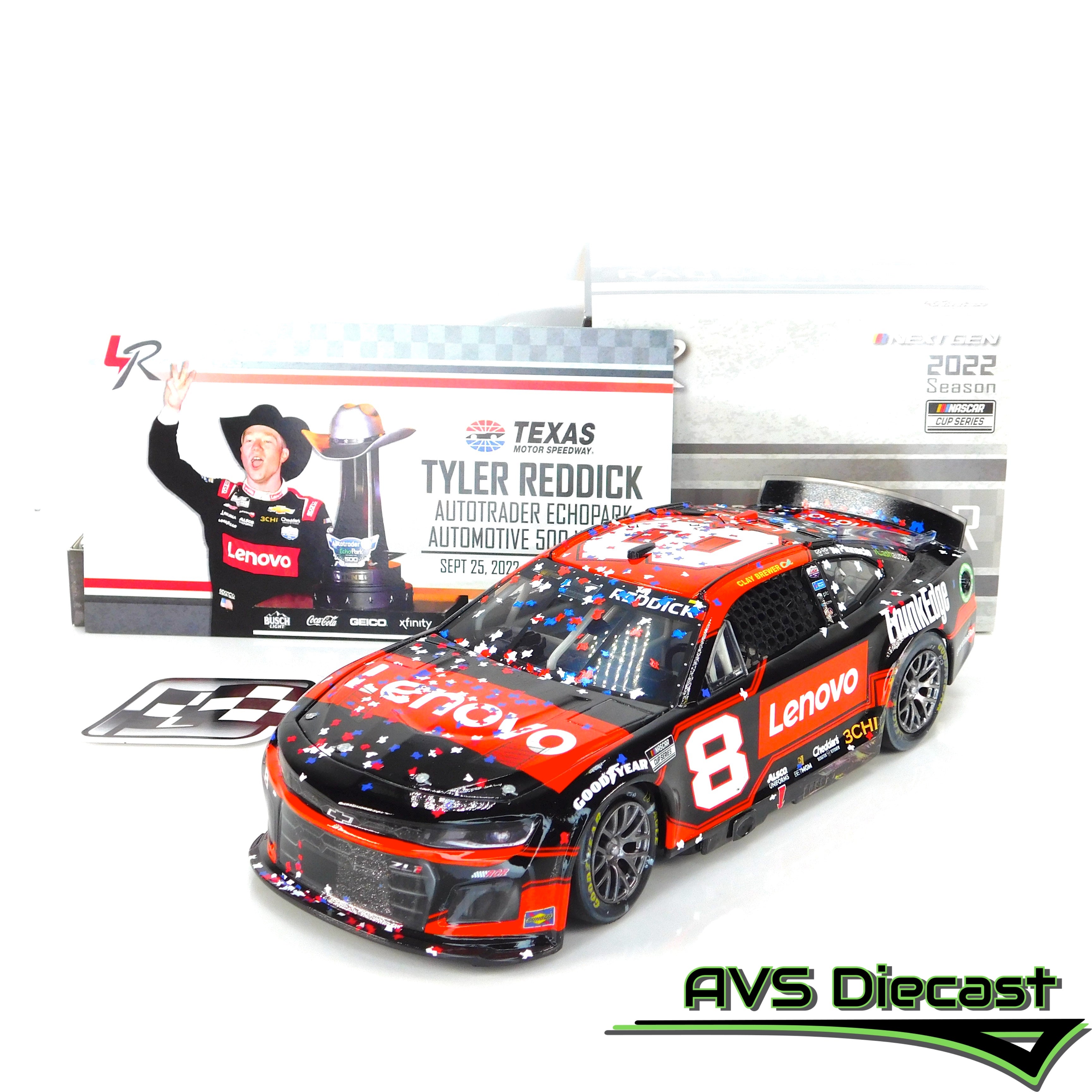 Tyler Reddick 2022 Lenovo Texas Win 1:24 Nascar Diecast