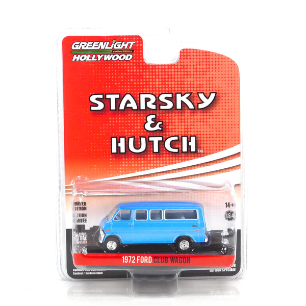 Hollywood 44955E 1972 Ford Club Wagon Starsky and Hutch 1:64 Diecast