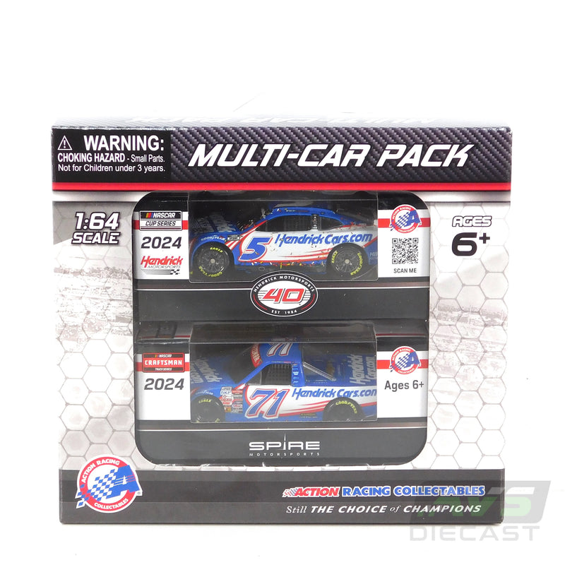 Kyle Larson Rajah Caruth Hendrickcars.com Las Vegas Win 2-Pack 1:64 Nascar Diecast