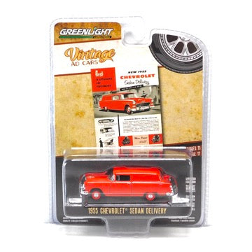 Vintage Ad Cars 39150A 1955 Chevrolet Sedan Delivery 1:64 Diecast