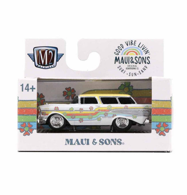 1957 Chevrolet Nomad Maui & Sons M2 Machines 1:64 Scale Ground Pounders Release 25