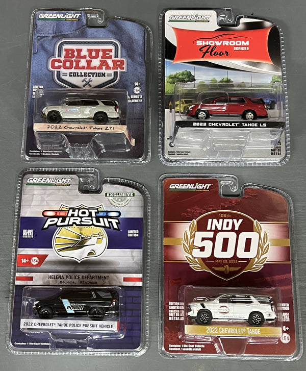 Greenlight Chevrolet Tahoe Lot of 4 - 1:64 Diecast