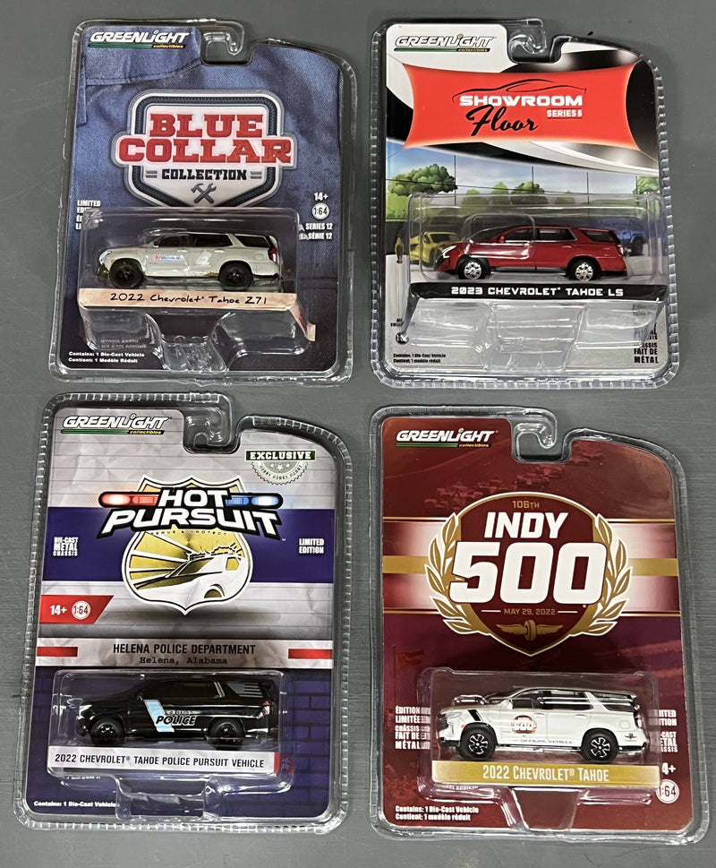 Greenlight Chevrolet Tahoe Lot of 4 - 1:64 Diecast