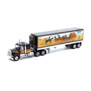 1976 Kenworth W900 Black With Trailer Bandit Mural 1:64 Diecast