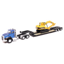 Caterpillar CT660 With Lowboy and Cat 315C 1:87 Scale Diecast 84415