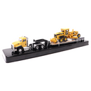 Caterpillar CT660 Day Cab With Lowboy and 163H Motor Grader 1:87 Scale Diecast 84414