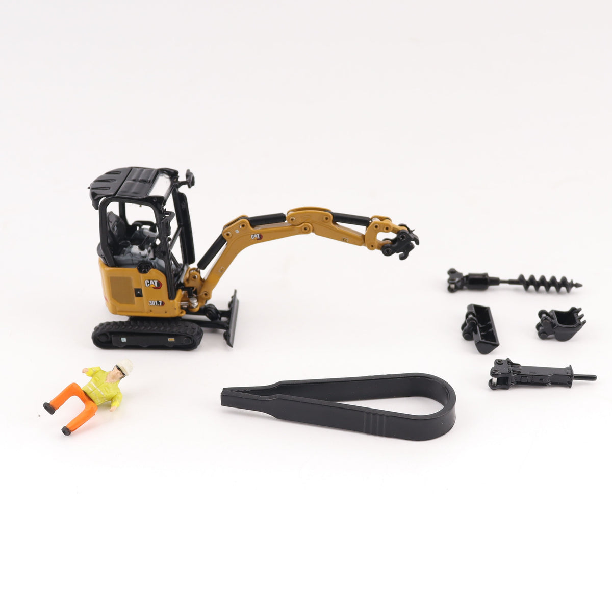 CAT301.7  (1/50) ミニチュア キャタピラー建機 Caterpillar 301.7 CR Mini Hydraulic Excavator 1:50 Scale