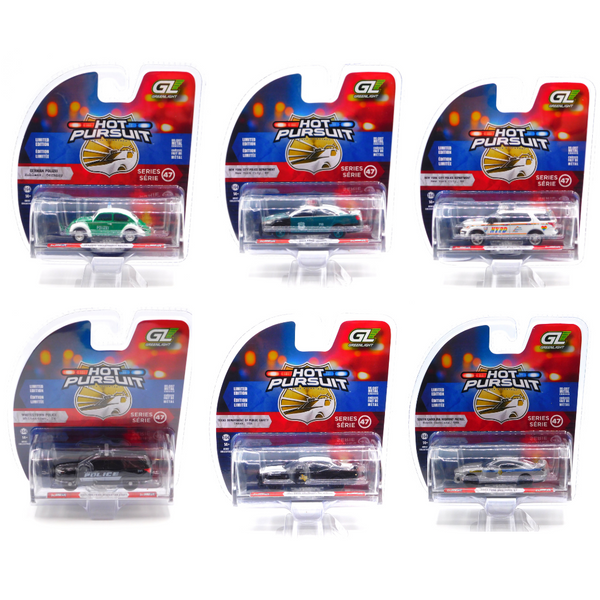 Hot Pursuit Series 47 Sealed Case of 6 1:64 Diecast Greenlight