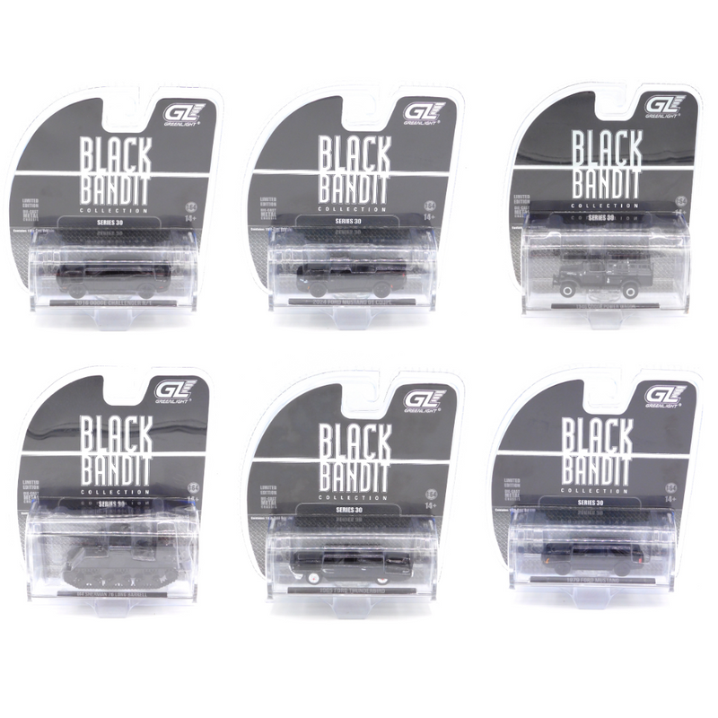 Black Bandit Series 30 Sealed Case of 6 1:64 Diecast