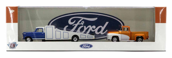 1969 Ford F-350 & 1956 Ford F-100 M2 Machines 1:64 Scale Auto Haulers Release 67